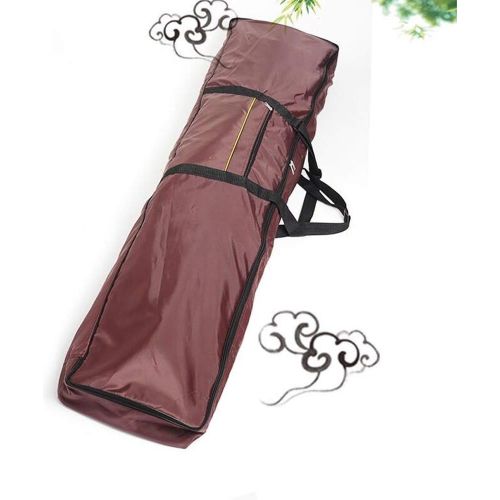  Yobeyi Professional Thick Double-Layer Plus Velvet Guzheng Bag Dust-Proof Waterproof Kite Bag 163 Guzheng Universal Bag (Red wine)