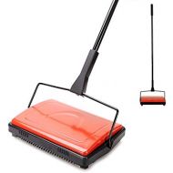 [아마존베스트]Yocada Carpet Sweeper Cleaner for Home Office Low Carpets Rugs Undercoat Carpets Pet Hair Dust Scraps Paper Small Rubbish Cleaning with a Brush Red