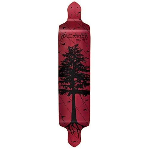  Yocaher in The Pines RED Longboard Complete Skateboard - Available in All Shapes