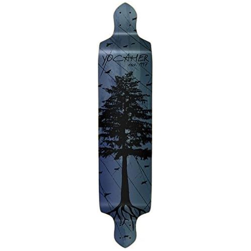  Yocaher in The Pines Blue Longboard Complete Skateboard - Available in All Shapes