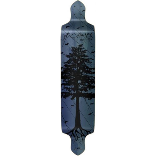  Yocaher in The Pines Blue Longboard Complete Skateboard - Available in All Shapes