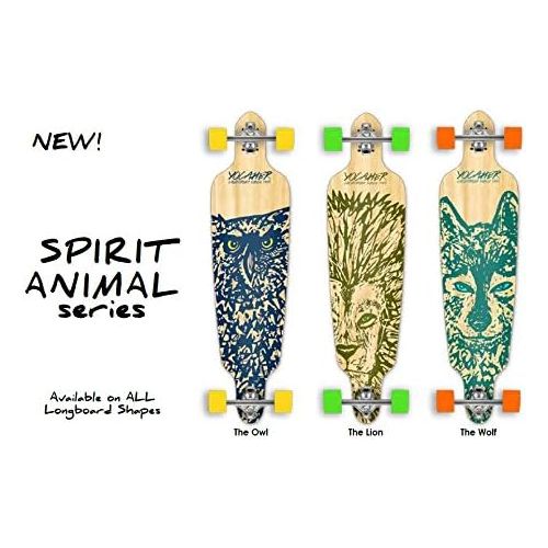  Yocaher Spirit Wolf Longboard Complete Skateboard Cruiser - Available in All Shapes