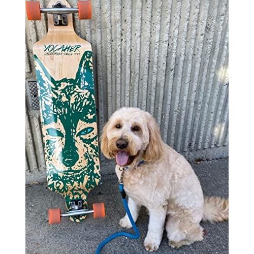  Yocaher Spirit Wolf Longboard Complete Skateboard Cruiser - Available in All Shapes