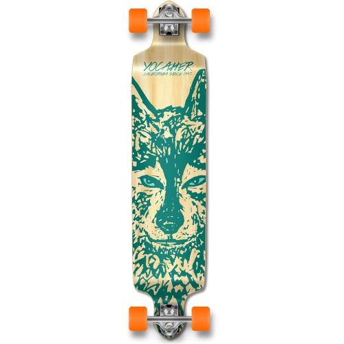  Yocaher Spirit Wolf Longboard Complete Skateboard Cruiser - Available in All Shapes