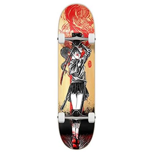  Yocaher Anime Series Complete 7.75 Pro Skateboards, Canadian Maple Skateboard Double Kick Deck, Standard Skateboard for Kids, Adult, Man, Woman, Beginners or Professional Skaters