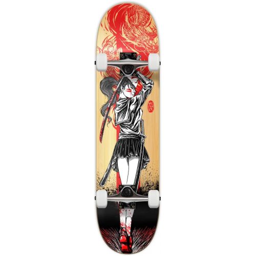  Yocaher Anime Series Complete 7.75 Pro Skateboards, Canadian Maple Skateboard Double Kick Deck, Standard Skateboard for Kids, Adult, Man, Woman, Beginners or Professional Skaters