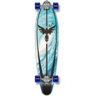 Yocaher Punked Graphic Kicktail Complete Longboard Skateboard, Tsunami, 40 x 9-Inch