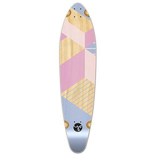  Yocaher Geometric Series Skateboard Longboard Kicktail Deck Only ? Geometric Purple