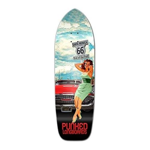  Yocaher Route 66 Series Skateboard Longboard Old School Deck Only ? RTE 66