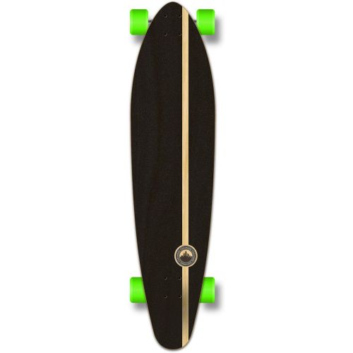  Yocaher Punked Graphic Kicktail Complete Longboard Skateboard, Rasta, 40 x 9-Inch