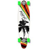 Yocaher Punked Palm City Rasta Longboard Complete Skateboard - Available in All Shapes