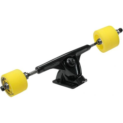  Yocaher Longboard Skateboard Trucks Combo Set 71mm Wheels + 7/180mm Heavy Duty Aluminum Black Trucks, Bearing, Riser Pad, and Longboard Hardware Package