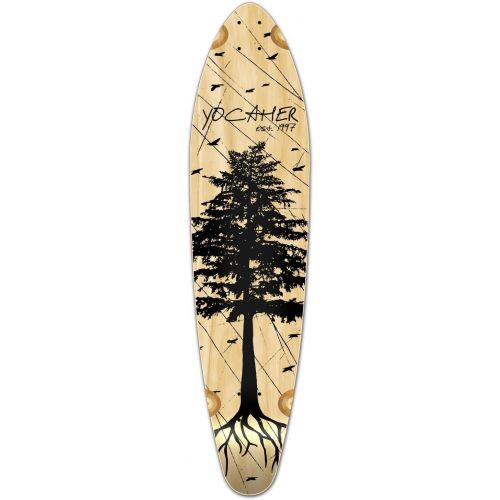  Yocaher in The Pines Natural Longboard Complete Skateboard - Available in All Shapes