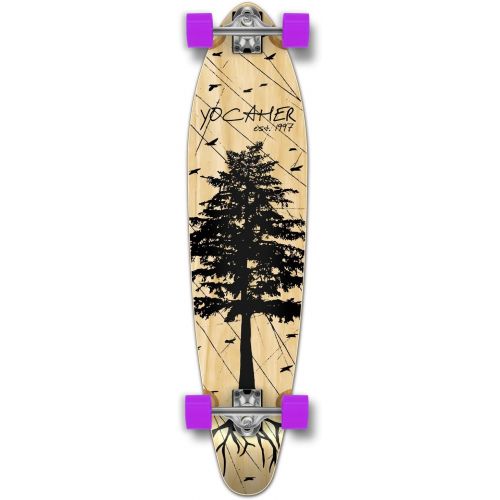  Yocaher in The Pines Natural Longboard Complete Skateboard - Available in All Shapes