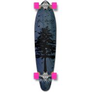 Yocaher in The Pines Blue Longboard Complete Skateboard - Available in All Shapes