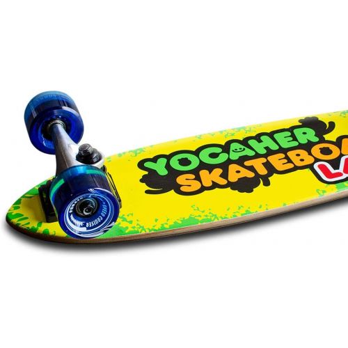  Yocaher Candy Series (Sour) Complete Micro Cruiser Skateboards Longboard w/Black Widow Premium 80A Grip Tape Aluminum Truck ABEC7 Bearing 62mm Skateboard Wheels