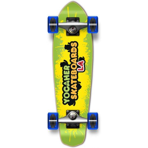  Yocaher Candy Series (Sour) Complete Micro Cruiser Skateboards Longboard w/Black Widow Premium 80A Grip Tape Aluminum Truck ABEC7 Bearing 62mm Skateboard Wheels