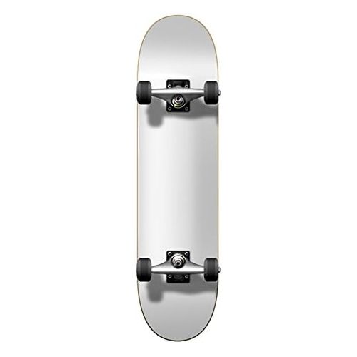  Yocaher Blank Complete Skateboard White 7.5 Skateboards