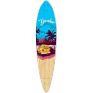 Yocaher Pintail Flat Pro Longboard Complete Cruiser Freeride Skateboard and Decks (Deck- VW Series -Blue N Red)