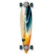 Yocaher Beach Series Complete Pintail Skateboards Longboard Cruiser w/Black Widow Premium 80A Grip Tape Aluminum Truck ABEC7 Bearing 70mm Skateboard Wheels