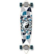 Yocaher Graphic Complete Pintail Skateboards Longboard w/Black Widow Premium 80A Grip Tape Aluminum Alloy Truck ABEC7 Bearing 70mm Skateboard Wheels