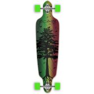 Yocaher In The Pines Rasta Longboard Complete Skateboard - available in All shapes