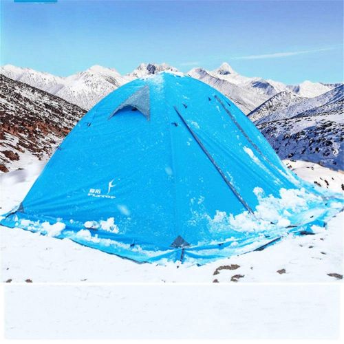  Yocobo Outdoor Strandzelt Zelt-Zelt-Zelt-Doppelt-Doppelaluminiumpfosten-Regen-und Schnee-Sonnenschutz im Freien (Farbe : Blau, Groesse : 250CM*210CM*115CM)