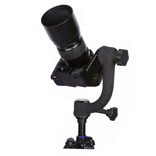  Yodaliy yodaliy Professional Heavy Duty Metal 360 Degree Panoramic Gimbal Tripod Head Specialized 14 Quick Release Plate Bubble Level Load 20kg for Digital SLR Camera Bird Watching