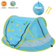 Yoego Baby Travel Tent, 【New Version】Portable Baby Beach Crib Bed, Easy Pop Up, UPF 50+, Sun Shelters...