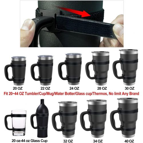  [아마존베스트]Yoelike - 5 Colors - New Upgrade Anti-Slip Adjustable Tumbler Handle Fit for 20 Oz to 40 Oz of YETI, RTIC, Ozark Trail, Travel Mug, SIC, Rambler, Travel Cup and All Brands Tumbler