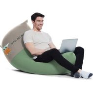 Yogibo Short Star Wars Grogu Bean Bag for Teens, Adults, Soft, Plush, Comfy, Single Beanbag Recliner Lounge Chair for Gaming, Reading, Measures 62 x 11 x 11