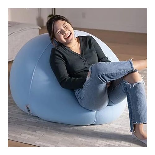  Yogibo Pod X Small Bean Bag Lounger Chair for Adults and Teens with Filling, Soft, Plush, Comfy, Sensory Lounge Beanbag, Washable Cover, Neutral
