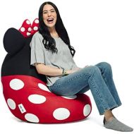 Yogibo Disney Bubble Bean Bag for Kids, Round Small Single Minnie Mouse Beanbag Chair Pouf Seat, Soft, Plush and Comfortable Furniture, Removable, Washable Cover