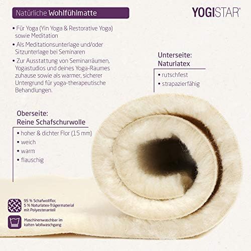  [아마존베스트]YOGISTAR Natural Yoga Mat (New Wool) - 4 Sizes