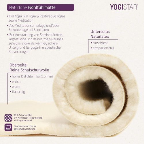  [아마존베스트]YOGISTAR Natural Yoga Mat (New Wool) - 4 Sizes