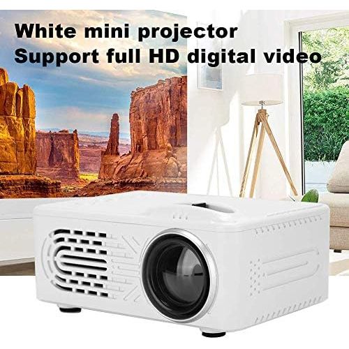  Yoidesu Mini Projector, Portable Video Projector Home Theater, Full HD 1080P Movie Projector Compatible with Mobile Hard Disk, Memory Card, U Disk