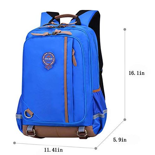  Yojoy Kids Backpack for School Waterproof Lightweight Bookbag for Children Elementary School Bags for Boys (Black)