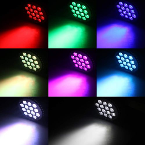  Stage Lighting Par Light 14 x 10W LEDs with DMX-512 Control and Sound Activated for DJ Disco Wedding Party Lights by Yoken