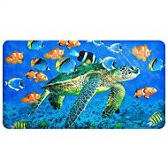 [아마존핫딜]Yolife Non-Slip Bath Mat  YoLife Shower Mat Bathroom Anti Slip Mat Antibacterial Plus Reinforced Suction Cups (turtle)