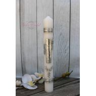 /YolisBridal FAST SHIPPING!! Beautiful Silver Candle for any occasion, Wedding Candle, Christening Candle, Baptism Candle, Communion Candle, Confirmation