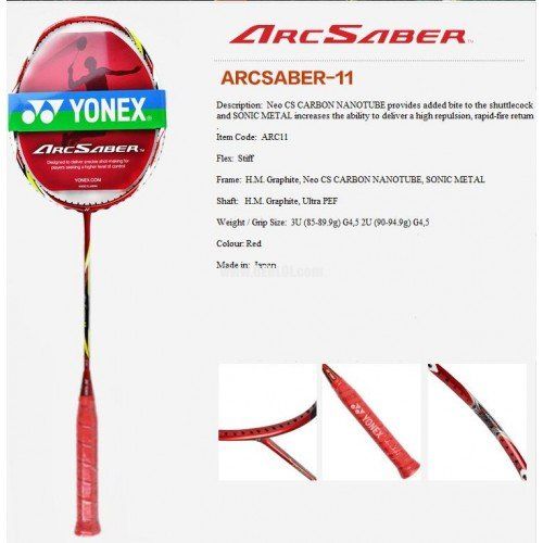  Yonex Arcsaber 11, Strung With Cover, Choice Of STRING