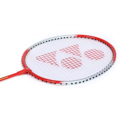  Yonex GR 303 Badminton Racket 2018 Professional Beginner Practice Racquet with Face Cover Steel Shaft - Pack of 2
