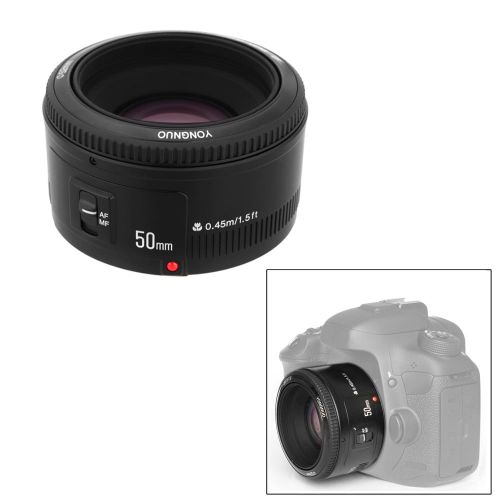  Yongnuo YONGNUO YN EF 50mm f/1.8 AF Lens 1:1.8 Standard Prime Lens Aperture Auto Focus for Canon EOS DSLR Cameras