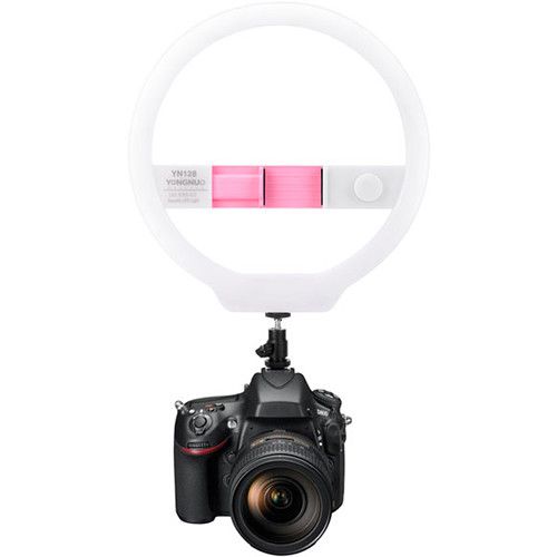  Yongnuo LED Ring Light with Variable Color Temperature Output 3200-5000K (Pink)