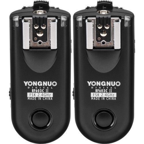  Yongnuo RF-603C II Wireless Flash Trigger Kit for Canon 3-Pin Connection