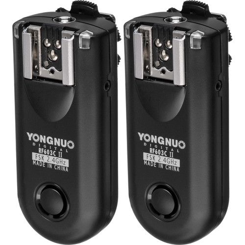  Yongnuo RF-603C II Wireless Flash Trigger Kit for Canon 3-Pin Connection