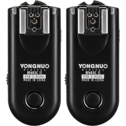  Yongnuo RF-603C II Wireless Flash Trigger Kit for Canon 2.5mm Connection