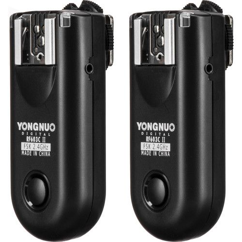  Yongnuo RF-603C II Wireless Flash Trigger Kit for Canon 2.5mm Connection