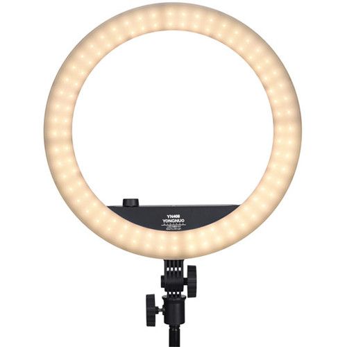  Yongnuo YN408 Bi-Color LED Ring Light with Phone Stand