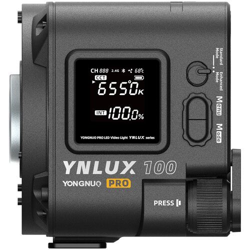  Yongnuo YNLUX100 Pro Bi-Color LED Monolight (Handheld Kit)